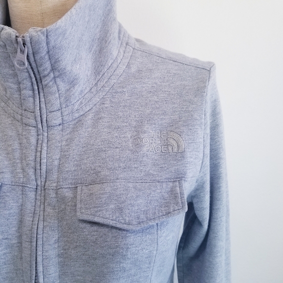 🌸 The North Face| Gray Jersey Cargo Jacket M‎ - Picture 5 of 11
